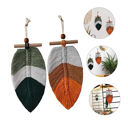 Tenture murale en macramé lot de 5 déco bohème salon - 8