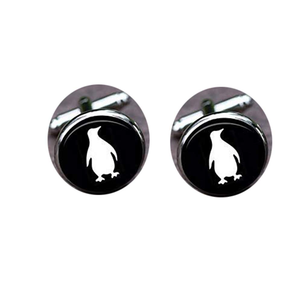 Gemelos de Boda de Diablo Sangriento, Gemelos de pingüino, Clips de Corbata de pingüino, Novios, Regalos de Boda, Gemelos, Gemelos de pingüinos, Regalos de Animales, Regalo de Novio, Regalo de Amor