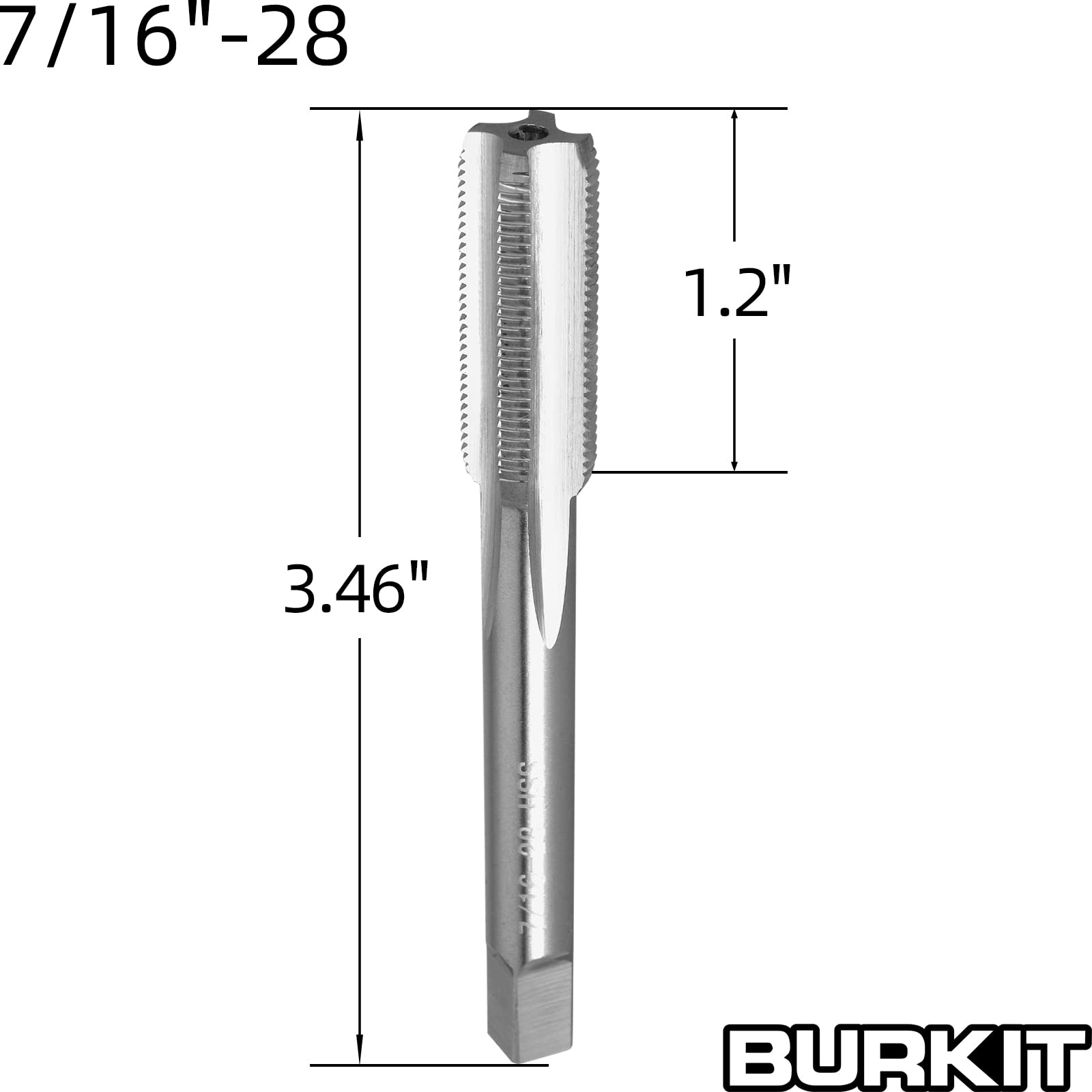 Metaalschroef 3/16'' verzonken kop, boutje met Engelse draad