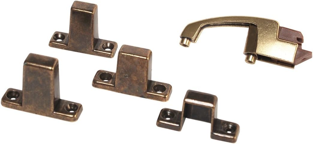 H243, Positive Latch, Three Screw Mount, Includes Four Strikes, Cabinet Hardware