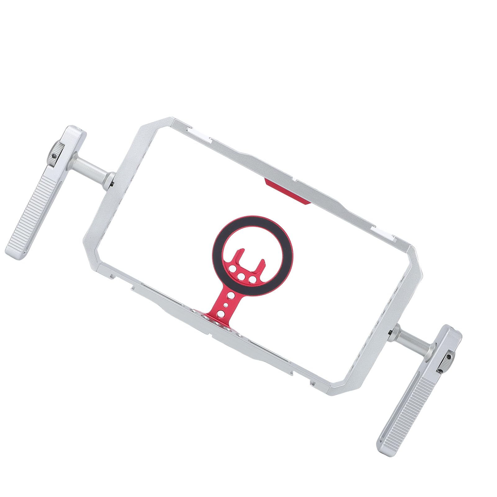 Yctze Equipo Magnético de Jaula de Vídeo para Teléfono para Cine Vlogging, Soporte de Trípode Estabilizador de Teléfono para Grabación de Vídeo con Asas Ergonómicas, Múltiples Orificios para
