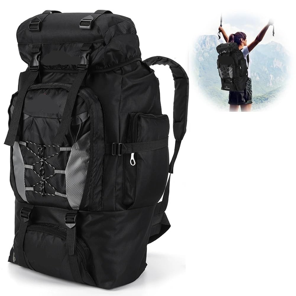 Outdoor-Rucksack 80L Wasserdicht Wandern Camping Rucksack Trekking Tasche Große Kapazität Reise Outdoor Sport Taschen Ausrüstung Männer