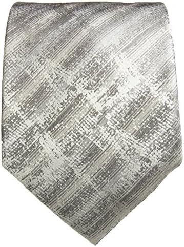100% Silk Tie and Pocket Square Grey