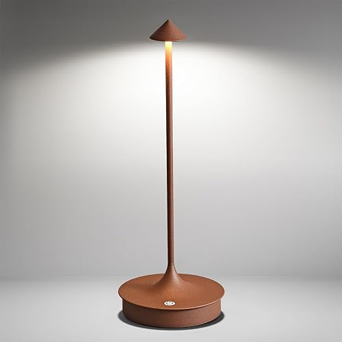 ZHOUHUAW Cordless Table Lamp Rechargeable Led Desk Lamp Battery Operated Table Lamps Touch Dimmable Lamp Portable Outdoor Table Light for