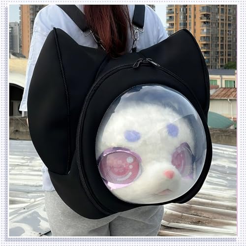 Fursuitfurry Animal Head Bag, Fursuit Hood Portable Backpack, Translucent Animal Head Mask Storage Mobile Bag2