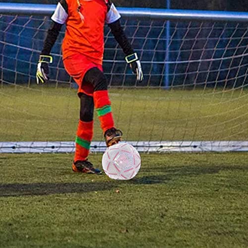 B/A Reflecterende voetbalbal maat 4 - Holografische gloeiende lichtgevende voetbal voor nachtspel, glow in the dark… - Image 3