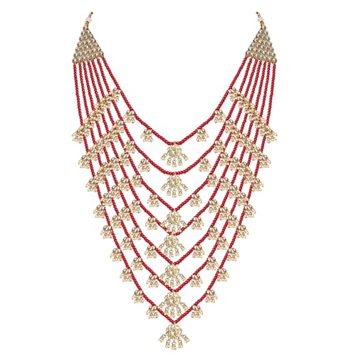 Image of Peora Traditional Multi Layered Necklace & Jewellery Set Gift for Women