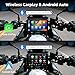 Motorcycle Carplay w 2K Dash Cam Waterproof Apple Carplay & Android Auto Screen 5.5