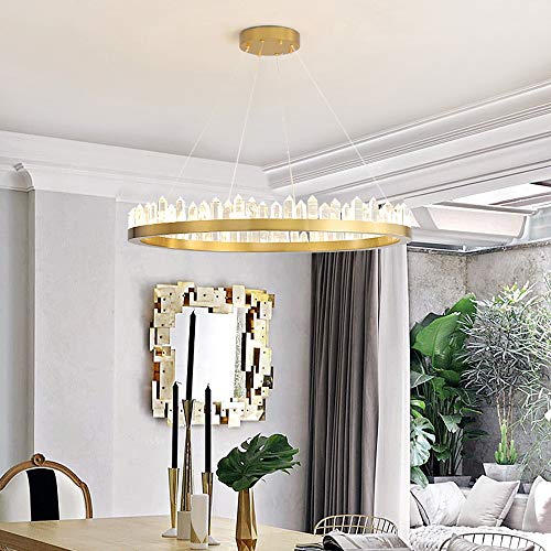 Chandelier post-moderne verticalgold une suspension LED de prestige - 4