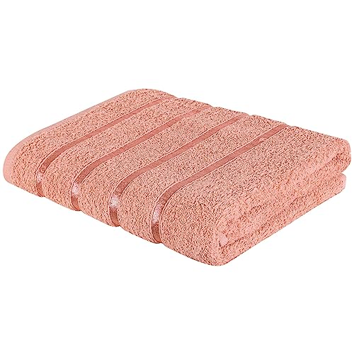 A2Z Luxurious 100% Cotton Blush Pink Color Towel 500 GSM Soft Absorbent Bath Towel (66x118 cm)