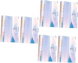 ABOOFAN 6 Pçs Colorido Fichário Carta Fichário Capa Recarregável Notebook Escudo Página Protetor Pasta Pastas De Arquivo De Plástico Pastas De Plástico Pastas De Papel Arquivos Titular