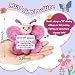 Weming 13 Year Old Girl Birthday Gift Ideas, Mini Crochet Pink Butterfly Plush for 13th Birthday Gift for Teen Girl, Happy 13 YO Kids Decorations Butterfly Pressents
