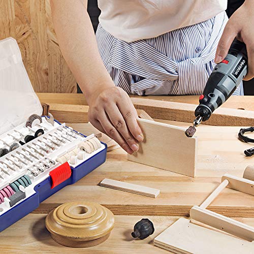 Workpro Rotary Tool Accessories Kit, 295-Piece In Compact Case, 1/8-Inch Diameter Shanks, With 4Pc Collet, Universal For Major Brands #TOP5