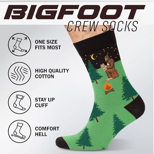 Image of VICRAZY Father Day Gifts for Husband, Dad, Grandpa, Men - First Mother's Day for Pregnancy Mom, Wife - Funny Bigfoot gifts