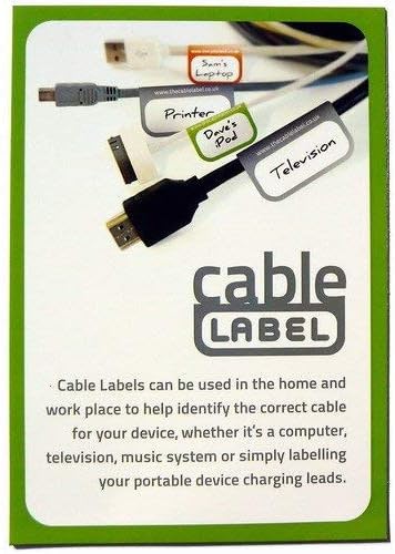 Cable Labels - Self Adhesive Pack of 48 : Amazon.co.uk