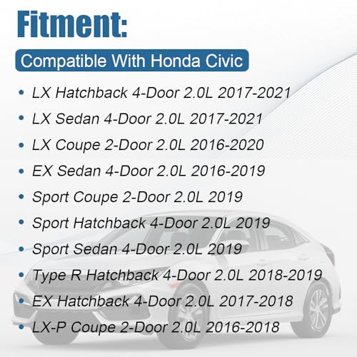 Image of Lower Engine Splash Shield Guard Compatible with Honda Civic 2016-2021 | Replace 74110-TBA-A00 74110TBAA00