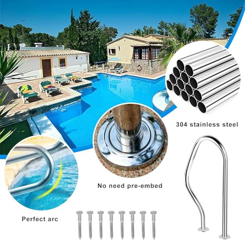 Bride de main courante de piscine en acier inoxydable 304 pour spa