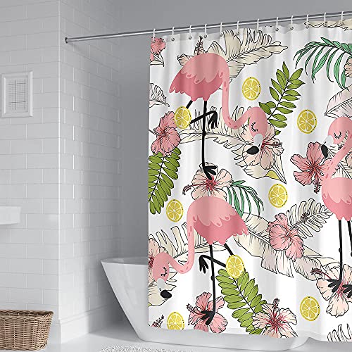 ZDDWLDL 4-Teilig Duschvorhang Set Mit Rutschfesten Teppichen Toilettendeckel Und Badematte Wasserdicht Farbfest Schimmel… – Bild 4