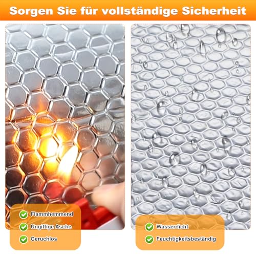 Selbstklebende Alubutyl Dämmmatte für Auto Schalldämmung – 40 cm x 5 Meter Anti-Dröhn Matte zur Geräusch- und Wärmedämmung in Fahrzeugen