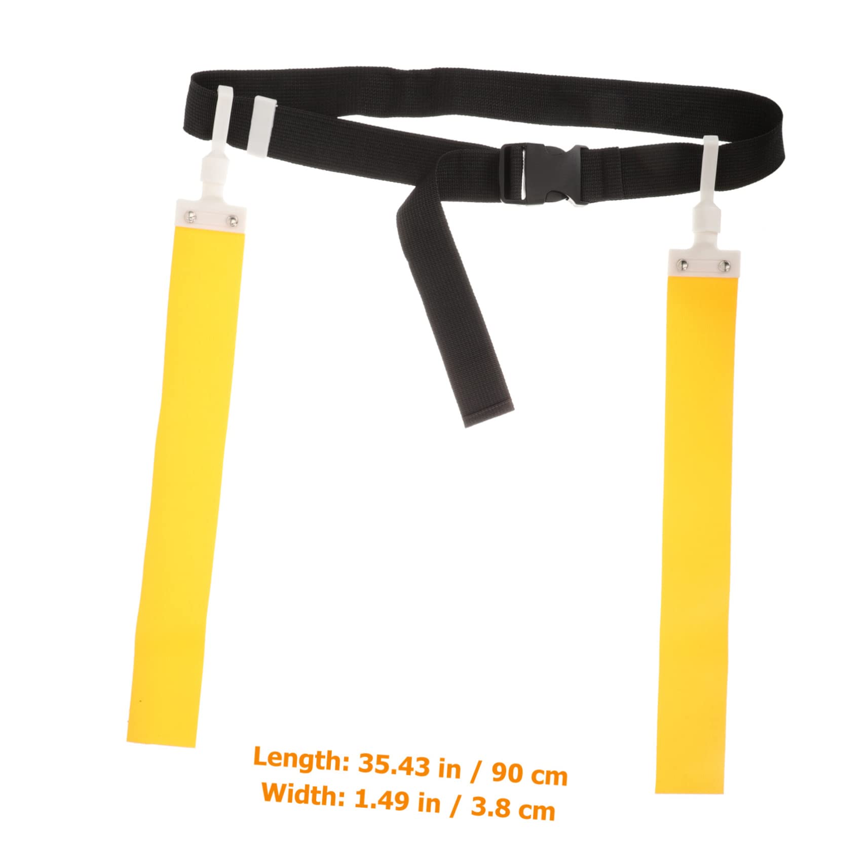 WOONEKY Flag Football Belt Rugby Waist Belt Durable Bright Flags One Size Fits All