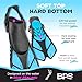 BPS 'Aqua Smart Sock' 3mm Neoprene Water Booties - Low Cut Socks - Durable for Water and Sand Activities Flexible Dive Socks Glued & Stitched Anti-Slip Wetsuit Boots for Men Women (Aqua Blue - S/M)