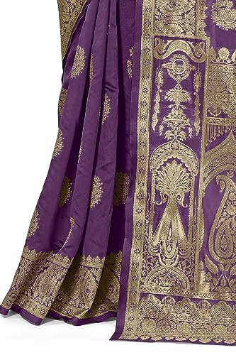 Image of MIRCHI FASHION Women Saree | Jacquard Banarasi Silk Woven Ethnic Motif Office Wear Sari