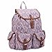 Produktbild Mädchen Rucksack Ranzen 15 FARB-Designs - Canvas Segeltuch Rucksack Damen Tasche - 20 Liter Medium Schule Handgepäck Rucksäcke 5 Fächer - Kordelzug & Flip-Open Deckel 36cm x 33 x 18