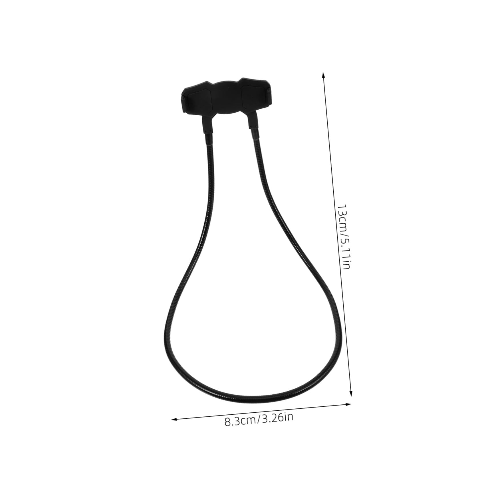 Soporte de Cuello para Teléfono y Tableta, Diseño para Colgar al Cuello, Estructura Estable en Abs y Metal, Adecuado para Sofá y Escritorio