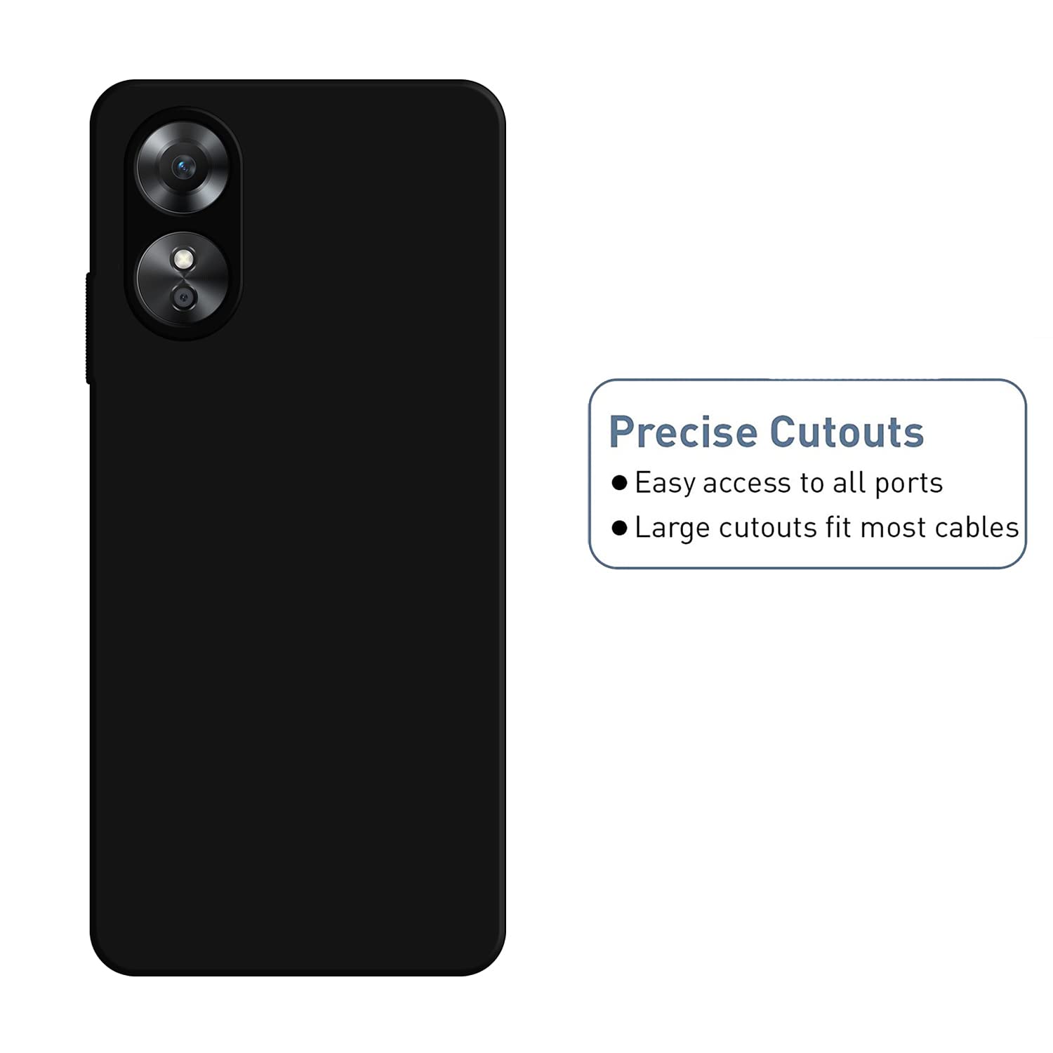 Oppo A17 Matte Case - Slim & Protective -3 Oppo A17 Matte Case - Slim & Protective -3