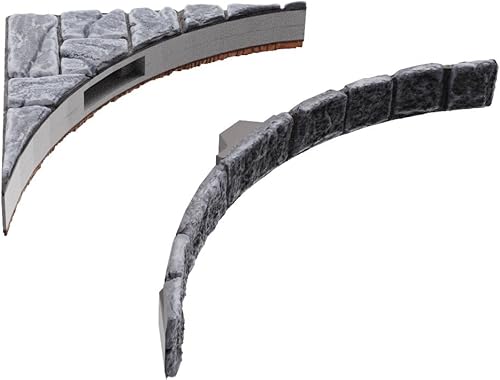 Vista 10 de Warlock Tiles: Base Set – Dungeon Tiles II Paredes de piedra de altura completa