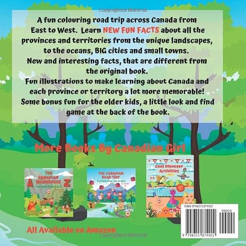 The Canadian Road Trip Colouring Book: Fun Facts From East To West (New Fun Facts) (Canadian Fun Facts For Kids) #TOP1