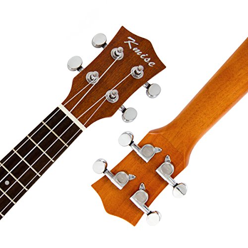 Kmise Deluxe Top Épicéa massif Concert Ukulélé Ukulélé 61 cm Hawaii Guitare W/sac et tuner numérique UK-24 - Les Beatles, Paul McCartney, John Lennon, RIngo Starr, George Harrison Kmise Deluxe Top Épicéa massif Concert Ukulélé Ukulélé 61 cm Hawaii Guitare W/sac et tuner numérique UK-24 – Image 3