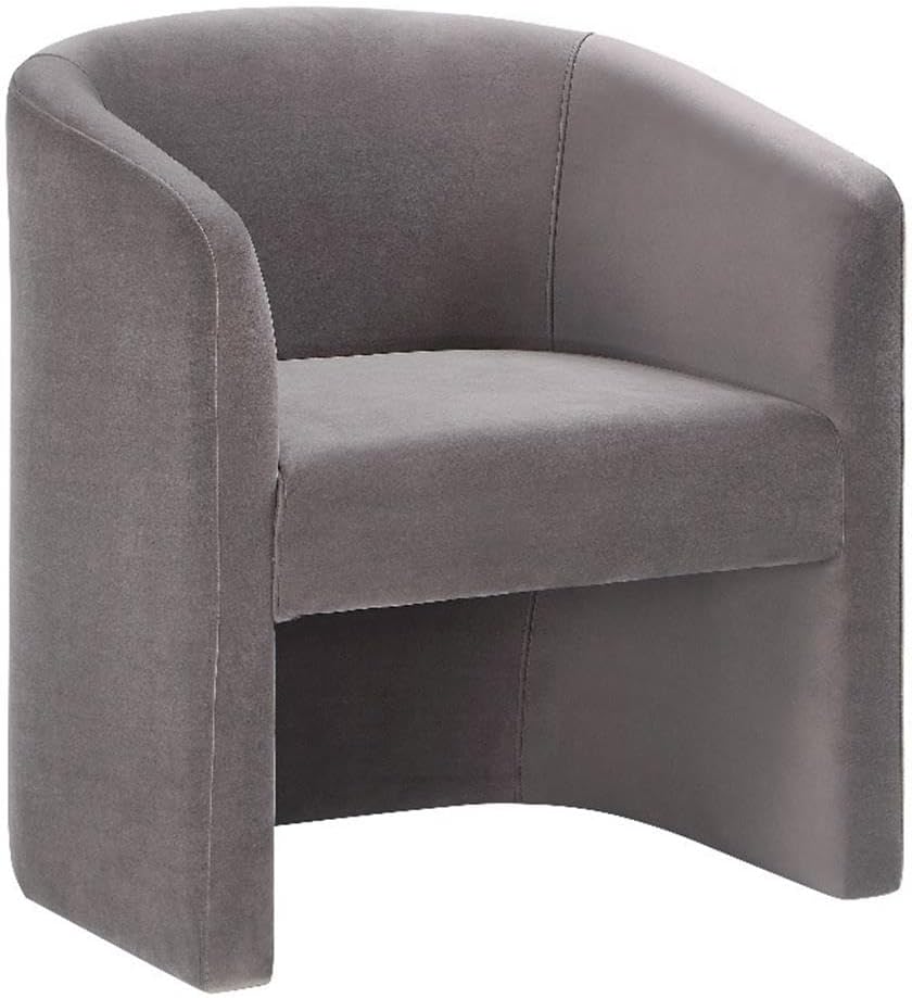 Steve Silver Furniture Iris Modern Accent Arm Chair with Plush Pillowtop Seating, Indigo Velvet Fabric, and Sturdy Wood Frame