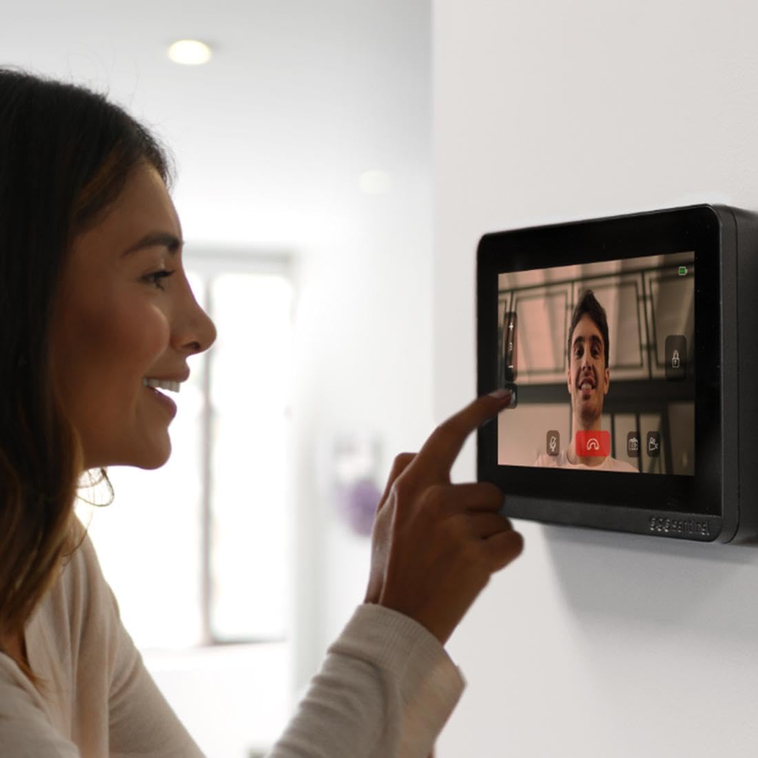 SCS Sentinel HeyView AIR Drahtlose Video-Türsprechanlage – 350 m Reichweite – Farbnachtsicht – 7-Zoll-Touchscreen – Tor- und Türverriegelungssteuerung – 110° Weitwinkel – PVS0013 Überwachung