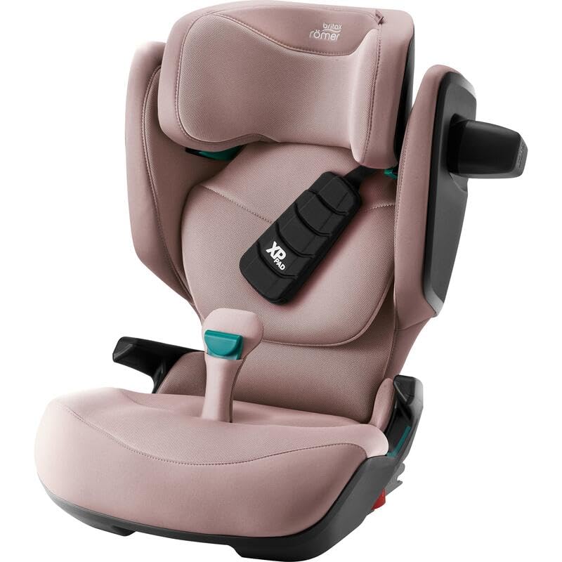 BRITAX KIDFIX PRO - Asiento elevador de coche con respaldo alto ISOFIX- de 3,5 años a 12 años, SICT, reposacabezas cómodo, fabricado en Alemania, 44 x 42 x 63 cm, rosa polvorienta