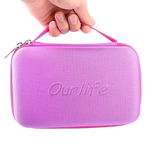 Ourlife Kids Camera Bag Hard Travel Case Protective Case For Digital Camera Kids Action Camera Accessories Case For Toddler Cameras, Memory Card And Usb Cable (Purple) #TOP4