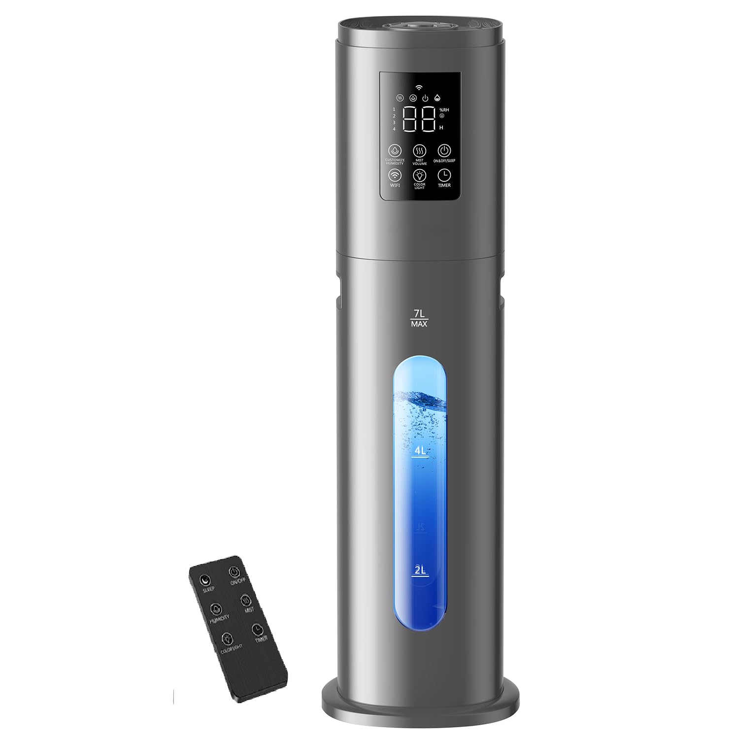 Smart Humidifier for Home air humidifier with 7 Color Lights