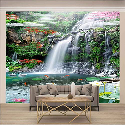 Papier Peint Photo 3D Auto-adhésif Cascade Grand Poster Mural 400x280 - 3