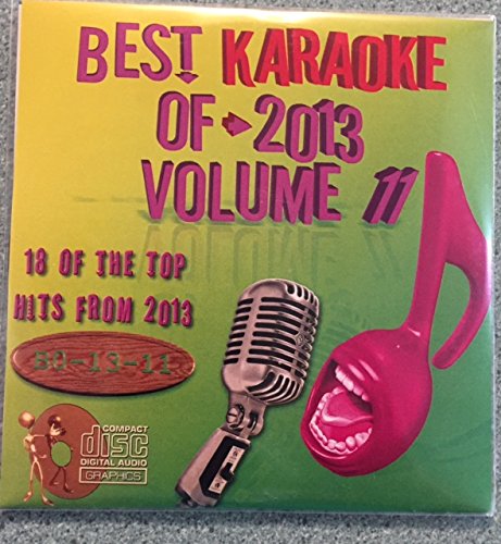 Best Of Karaoke 2013 Volume 11 CD+Graphics CDG 18 Pop & Country Tracks Coldplay Justin Timberlake Iggy Azalea f Chari XCX Ed Sheeran Chainsmokers