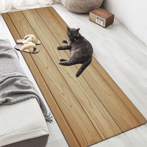 Aqqa WOOD GRAIN Kitchen Rugs 2 Piece Set thumb #3