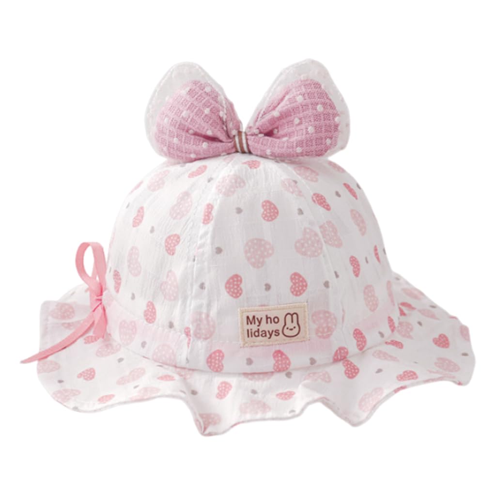 Baby Hats for Girls, Sun Hats for Baby Toddler Girls, Windproof Summer Hat with Chin Strap Bucket Hat Cute Daisy Bucket Hat Travel Sun Hat for Baby 3-12 Month, Blue-image-27