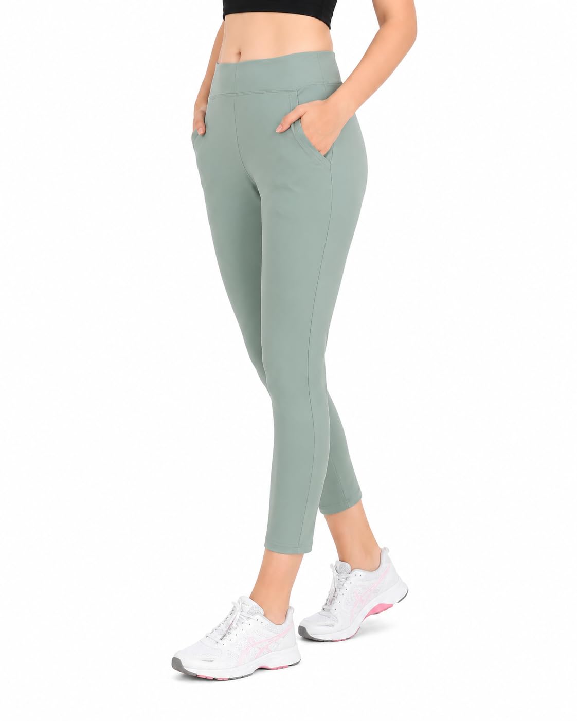 Womens Slim Fit Lycra Stretchable Jeggings | Ankle Length with Elasticated Waistband-image-47