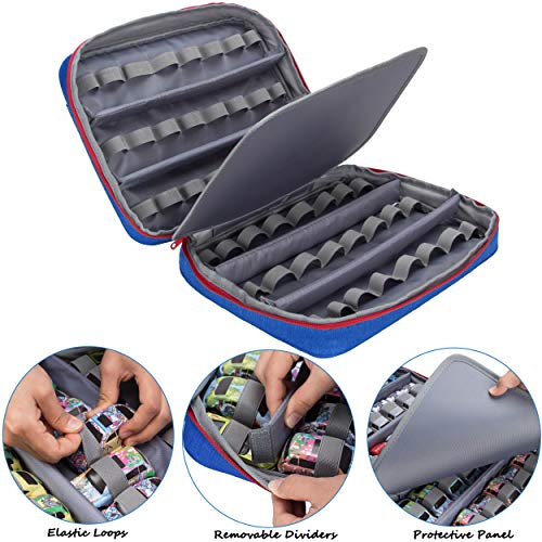 Kislane Carrying Case For 48 Hot Wheels Cars, Kids Toy Cars Storage Case Hold 48 Hot Wheels Cars(Bag Only (Blue) #TOP1