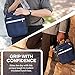 MAZFORCE Original Lunch Bag Insulated Lunch Box - Food Safe Durable Lunchbox for Men - BPA Free Small Reusable Lunch Bags for Adults, Teens, Boys, Women (Dark Blue)