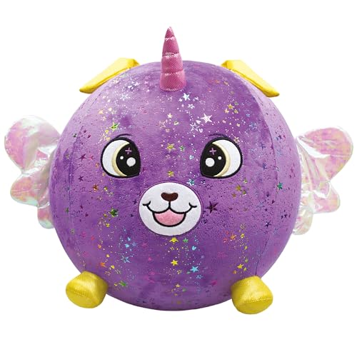 Peluche géante Biggies 47793 jouet surprise gonfleur sur pied doudou XXL fille 3 ans lilas