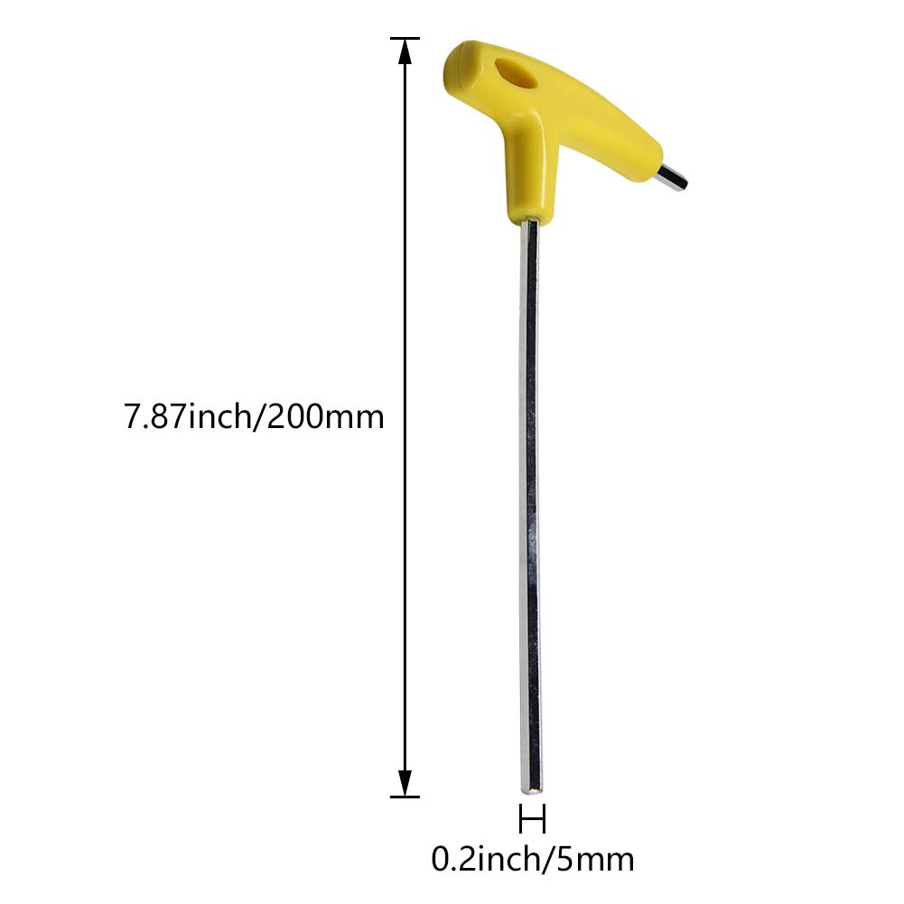 Uxcell 3mm Hex Key T-Handle Wrench - Dual End S2 Steel Metric Spanner, 2-Pack - View #7