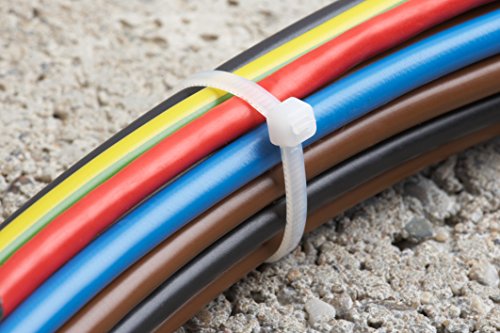 Meister 7452340 Cable Ties Practical Set of 25 White 300 x 4.8 mm Sturdy Nylon Dimensionally Retaining Durable and Robust Cable Tie Set for Bundled Goods - Image 2