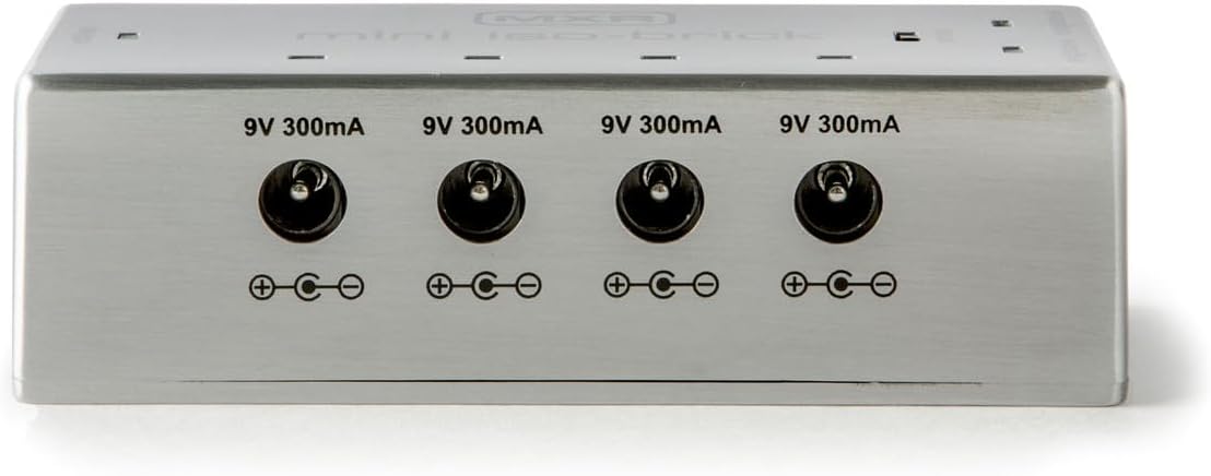 MXR M239 Mini Iso-Brick 9v,18v Effects Pedal Power Supply with Tonebird Bundle Including Dunlop ECB004 18-volt Adapter, True Tune Tuner, Patch Cables and Dunlop Picks