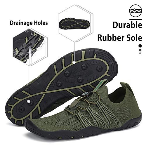 Image of Mishansha Water Shoes for Women Men, Quick-Dry Barefoot Swim Shoes with Drainage Holes, Lightweight Aqua Shoe for Beach Pool River Boating Yoga Walking