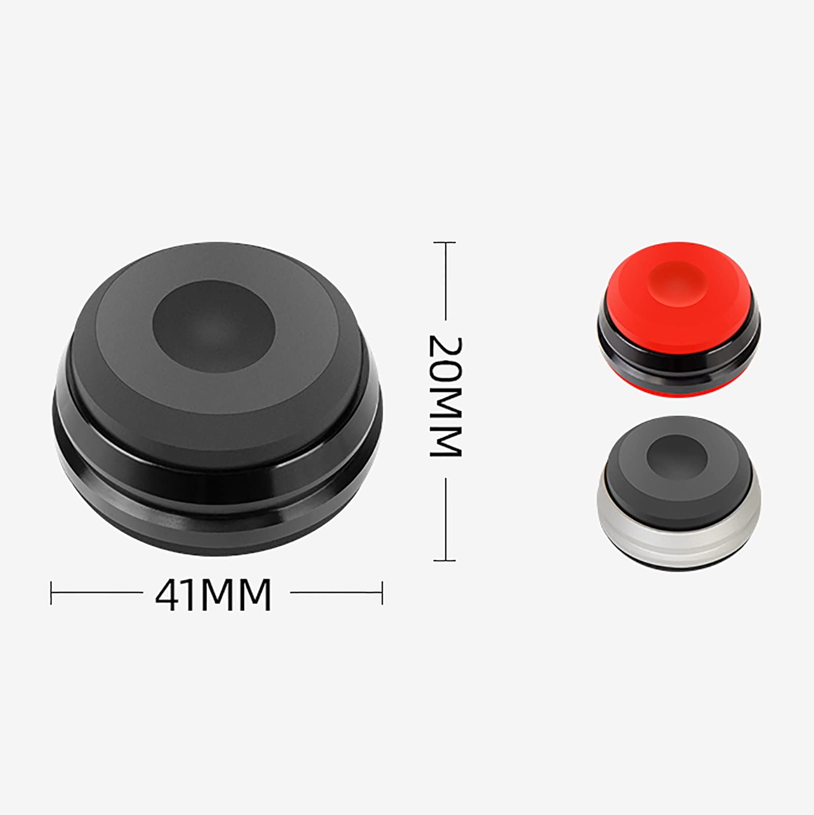 TEmkin Supporto per Altoparlante,Punte per Altoparlanti, 4 Piedini di Isolamento per Altoparlanti HiFi 41 × 20 mm, Piedini per Giradischi per Amplificatore/Altoparlante/Giradischi/Lettore HiFi